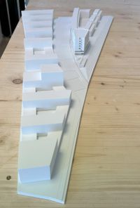 Architekturmodell im Ma&szlig;stab 1:500